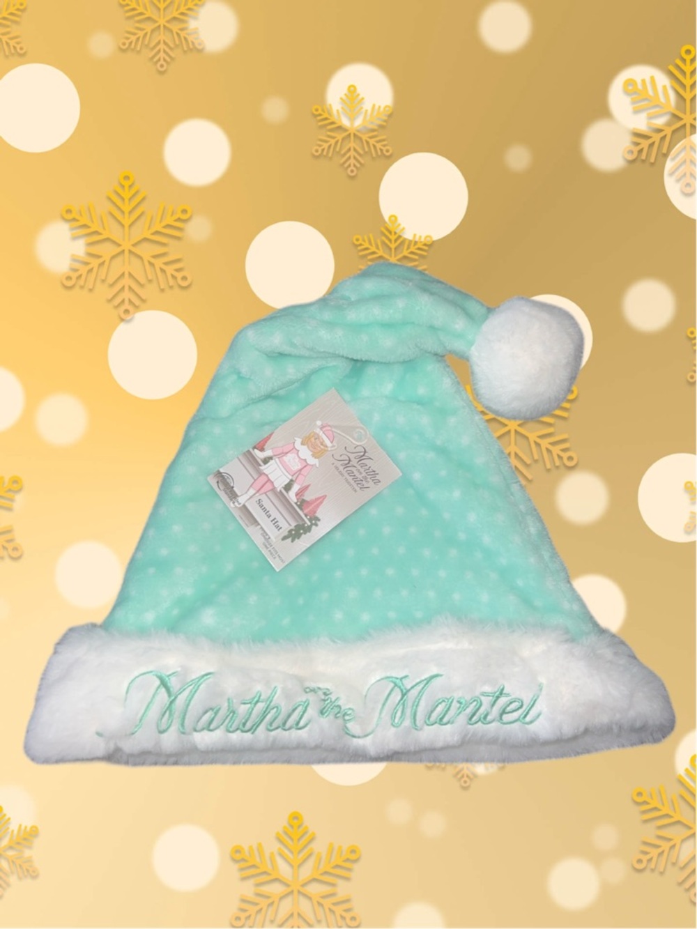 Martha On The Mantel  Martha Stewart Santa Hat